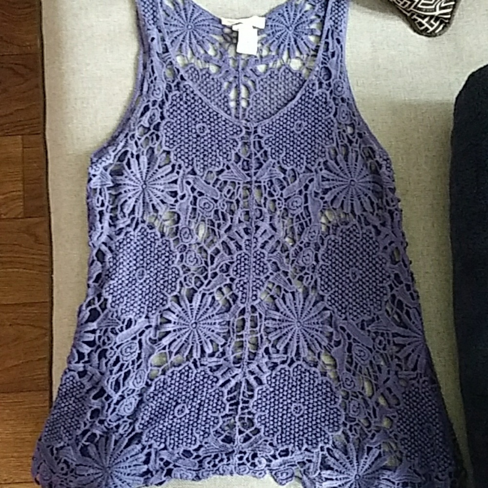 100% cotton floral knit top